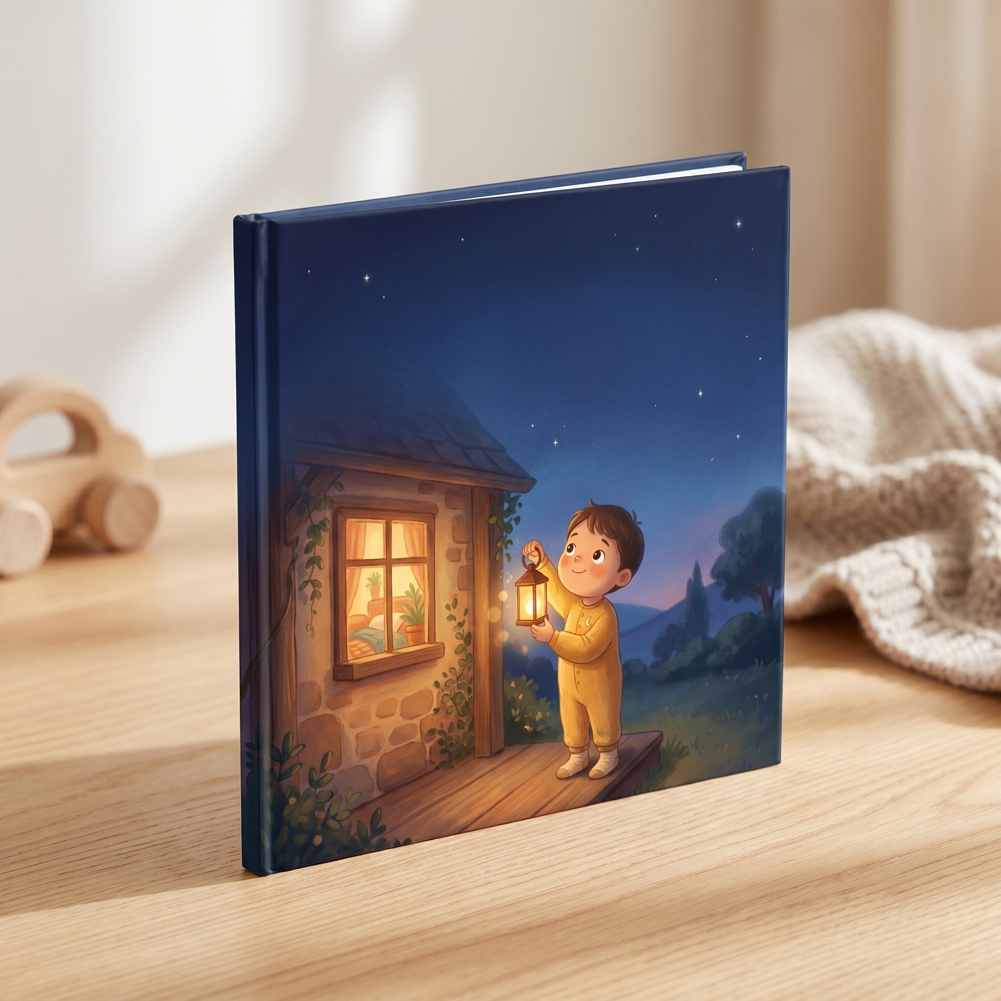 «Gute Nacht, Lina» als gebundenes Hardcover-Buch auf einem Tisch